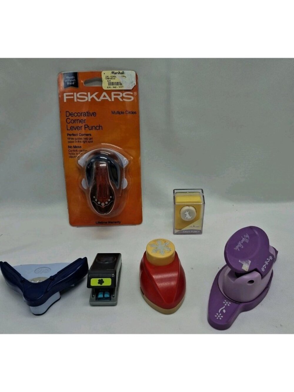 Paper Punch Lot, Fiskars, Paper Studio, Border Flower, Corner, Snowflake